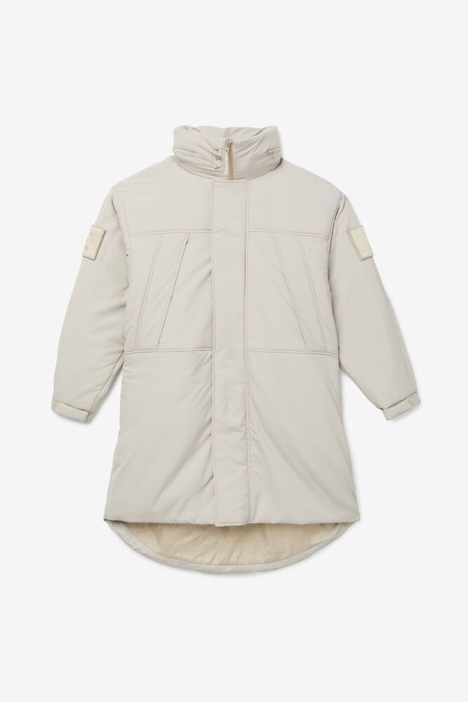 Fila Jacket Project 7 Long Padded Womens Beige - India SGT-581732